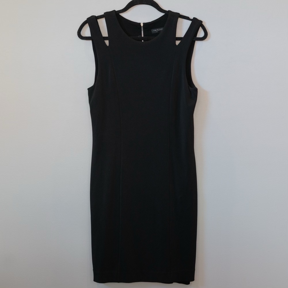 Rag & Bone Vela Slit-Shoulder Dress